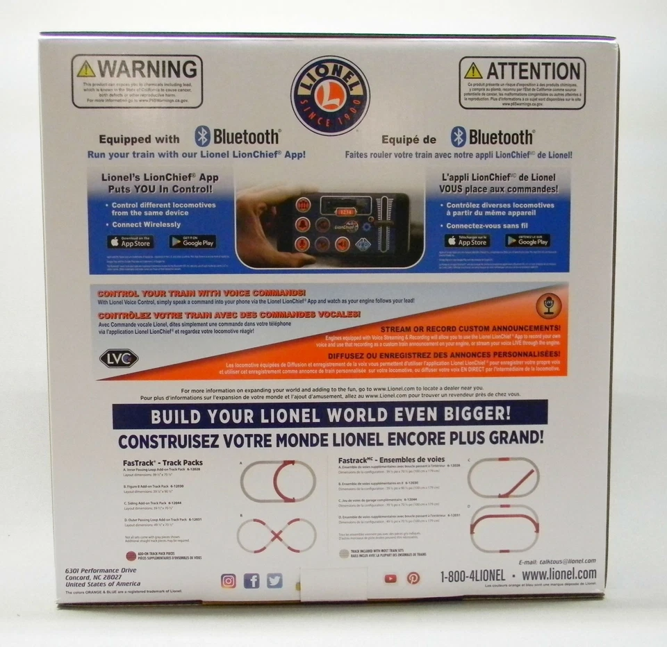 LIONEL THE POLAR EXPRESS LIONCHIEF BLUETOOTH 5.0 TRAIN SET O GAUGE 2123130 NEW - Image 3 of 4