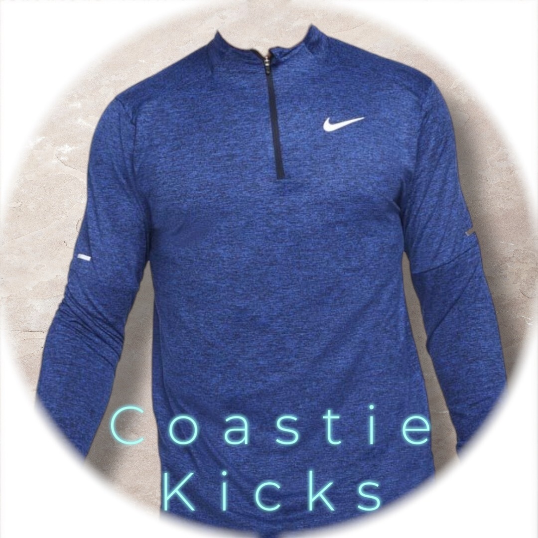 blue nike element half zip
