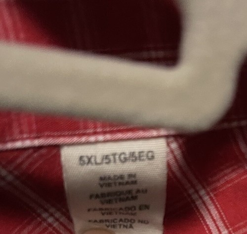 Big And Tall Men Dockers Short Sleeve Shirt Size 5X - Picture 4 of 4