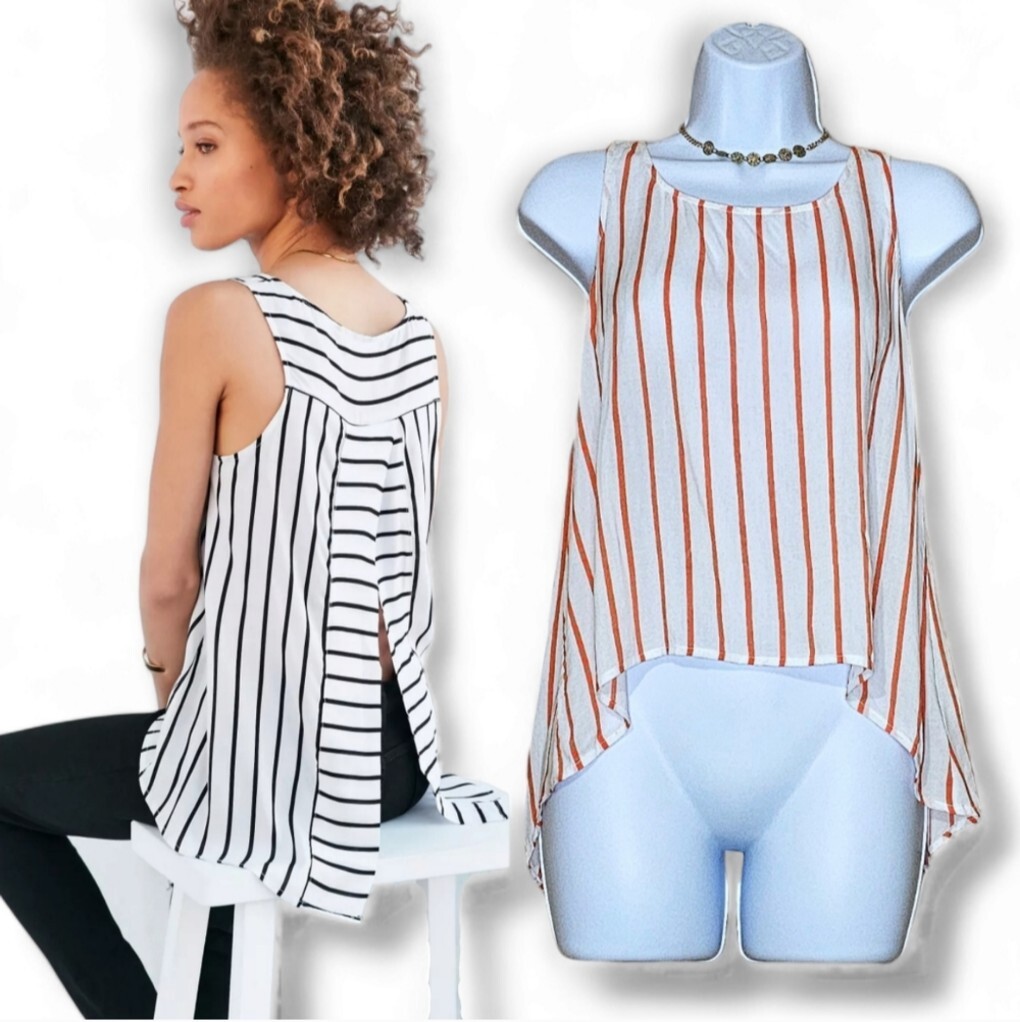 Jack by BB Dakota Lightweight Split Back Tank Top… - image 1