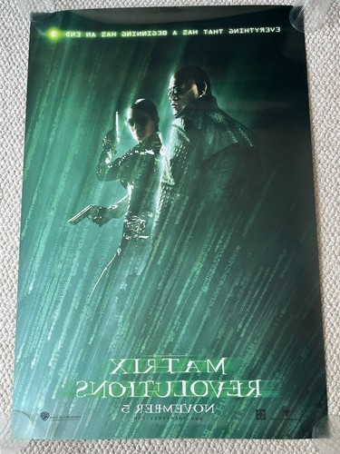 Matrix Revolutions 27" x 40" Original 2003 DOPPELSEITIGE Filmplakate 4er Set - Bild 9 von 20