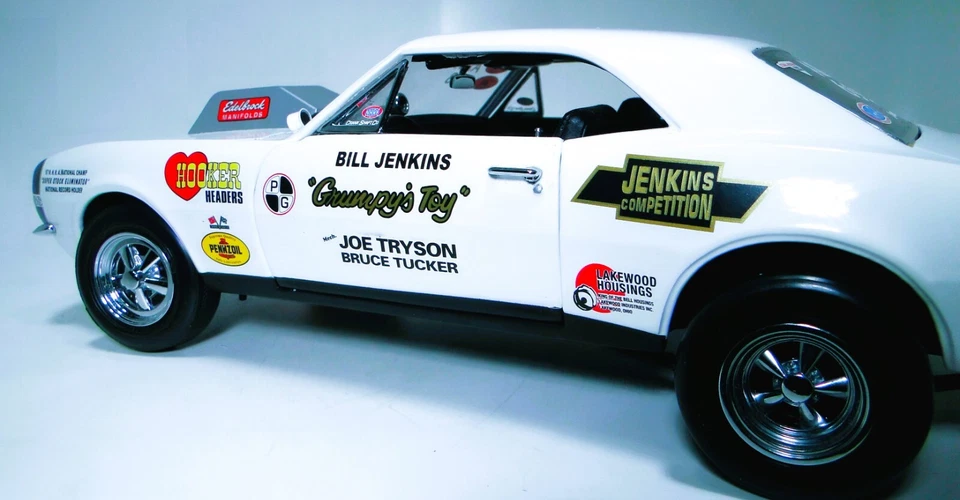 Chevrolet Camaro 55Chevy57 гоночный автомобиль 1969SS69 Dragster1 18Custom построенная металлическая модель - Изображение 2 из 4