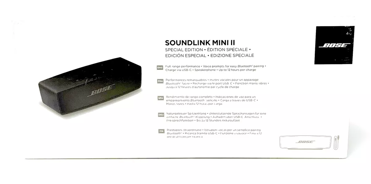 BOSE Soundlink Mini II Bluetooth Speaker, Limited Special Edition - Black  17817770491