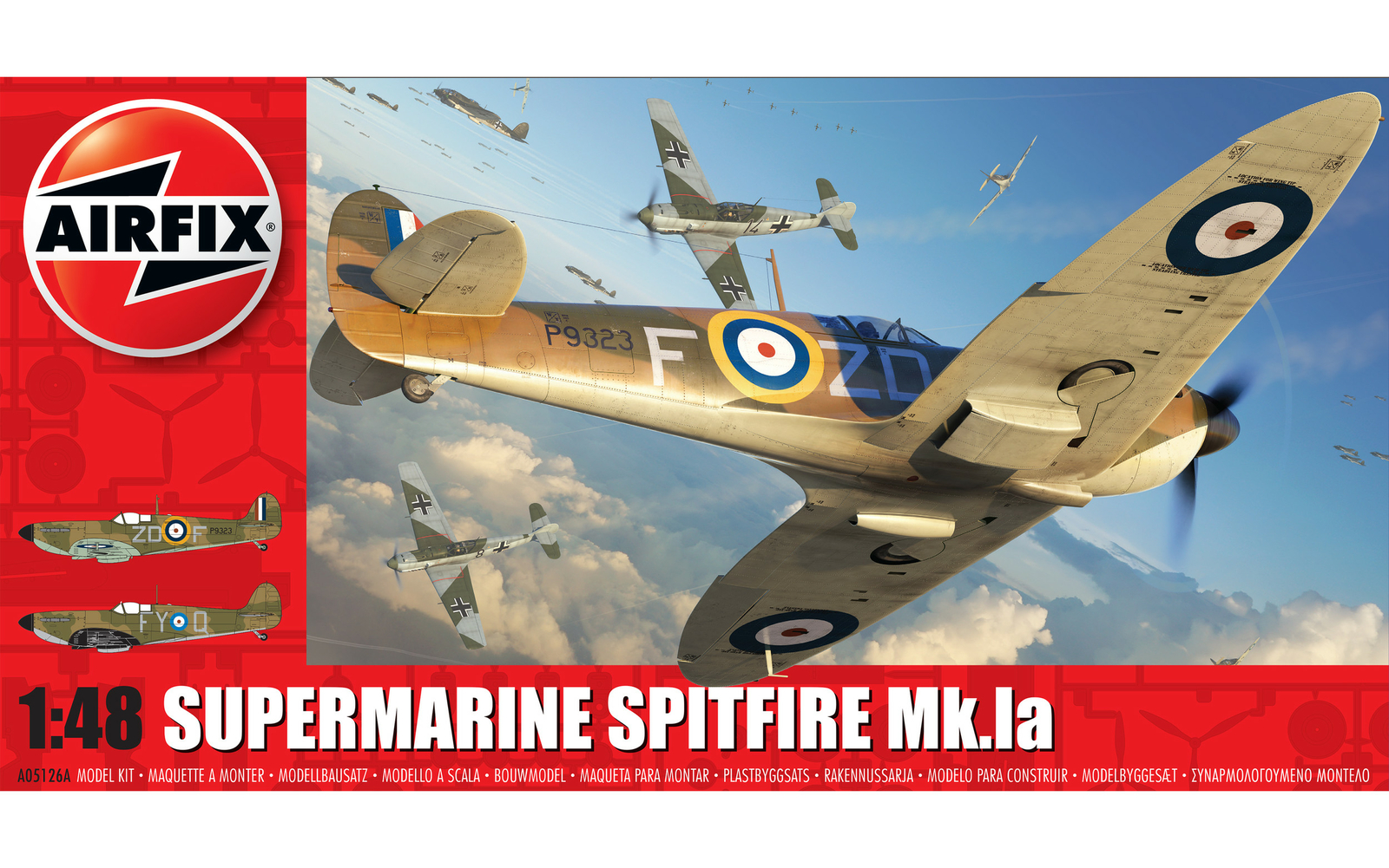 Airfix A05126A Supermarine Spitfire Mk1a Plastic Kit