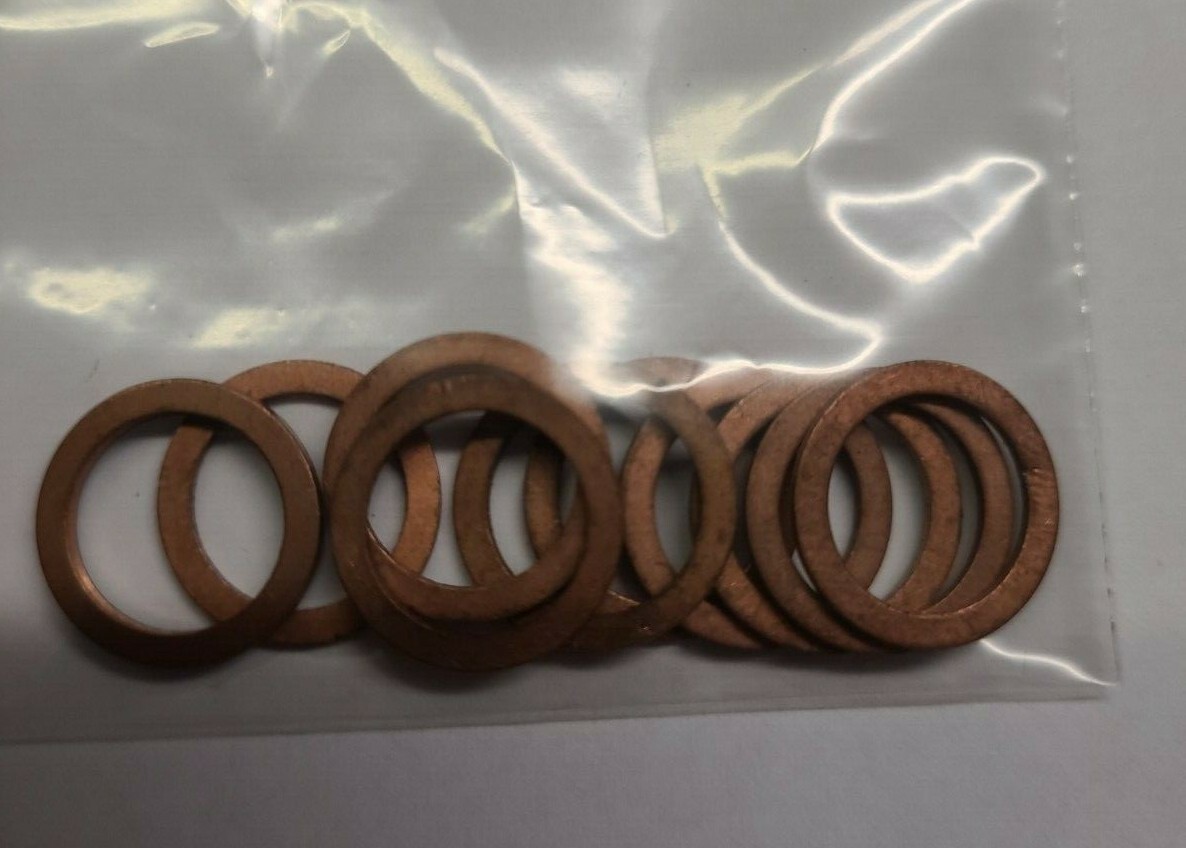 Copper Sealing Washers Metric SUMP PLUG FLAT WASHER M6 M10 M12 M16 PER