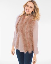 Chico’s Blush Faux-fur Vest