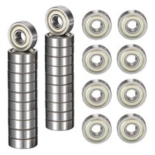 30PCS 693ZZ Deep Groove Ball Bearings Double Shielded Carbon Steel Miniature ...
