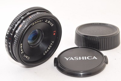CONTAX CARL ZEISS TESSAR T 45MM F2.8 MMJ PANCAKE LENS SHARP IMAGE 