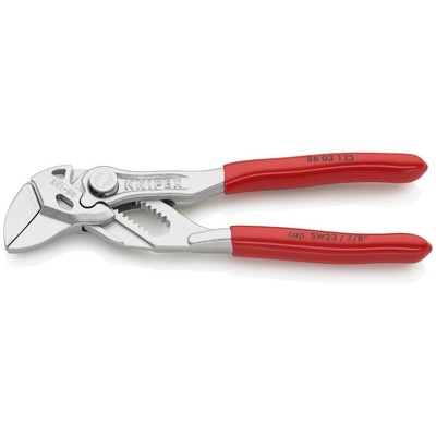 KNIPEX Tools - Mini Pliers Wrench, Chrome (8603125SBA)