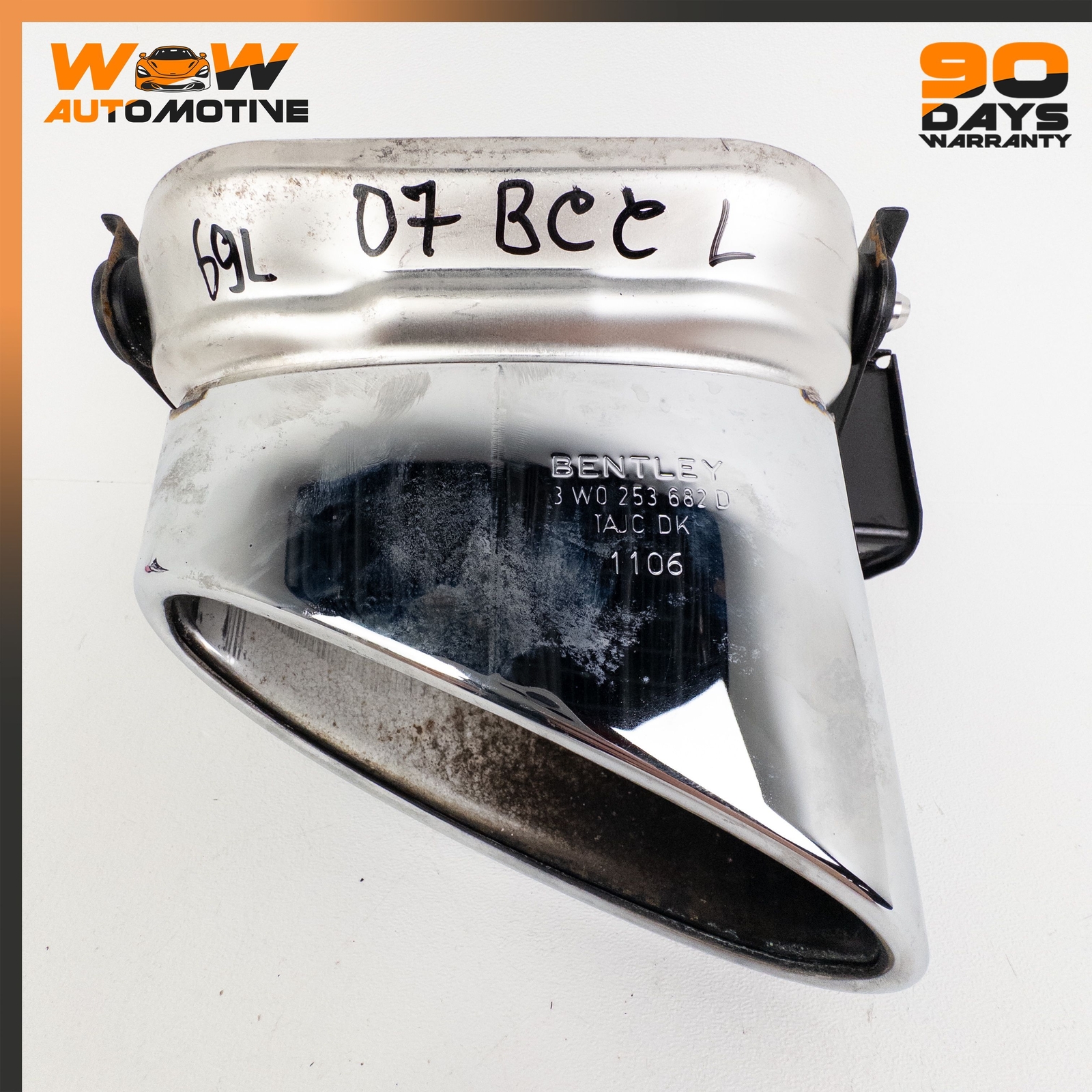 04-13 BENTLEY CONTINENTAL GTC FLYING SPUR REAR LEFT RIGHT EXHAUST TIPS SET OEM