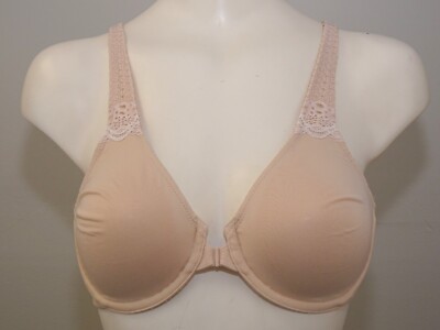 Wacoal 851311# Soft Embrace Front Closure Unlined Underwire Bra US Size 34 B