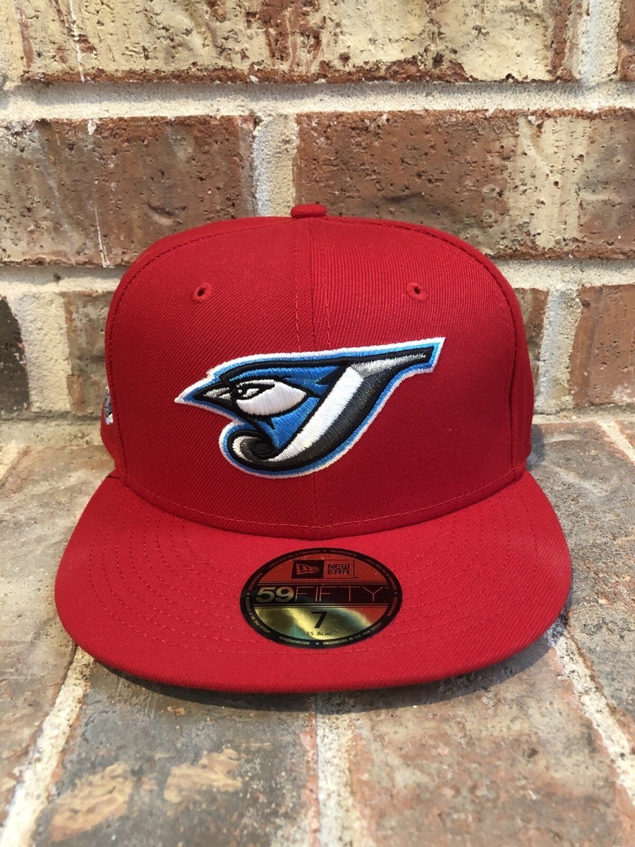 New Era 7 Toronto Blue Jays 59Fifty Red Fitted Hat 30th