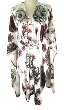 Lula Roe multicolor floral kimono/oversized cardigan poncho open sleeved S/M