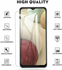 【3 PACK】For  Samsung  Galaxy A12 Premium Clear Tempered  Glass  Screen Protector