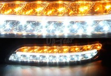 For Porsche 911 997 Chrome Housing Drl 32 Led Turn Signal Bumper Parking Lights
