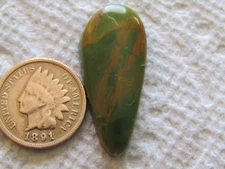 Green Alunite Cab 14 carat rare free form hand cut green apple cabochon 