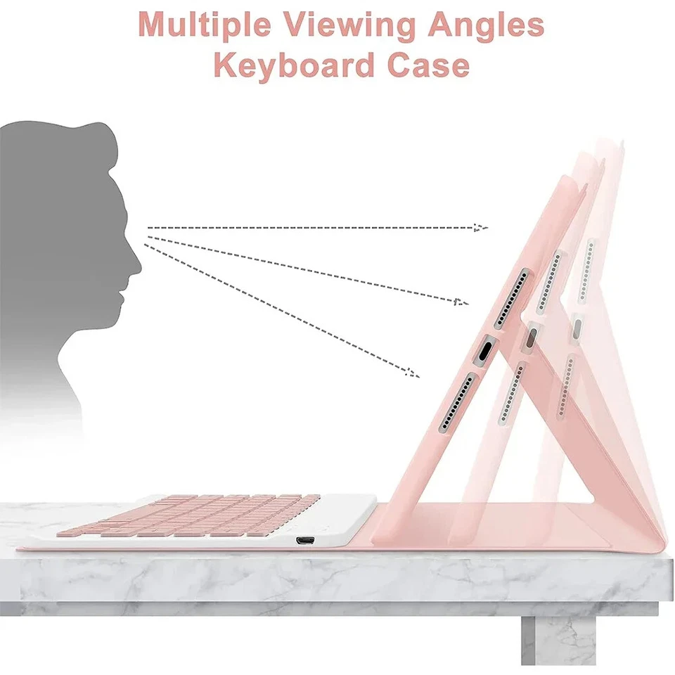 For iPad 10th Generation 2022 10.9 Inch Case with Keyboard,Detachable Wireless - Image 3 of 4