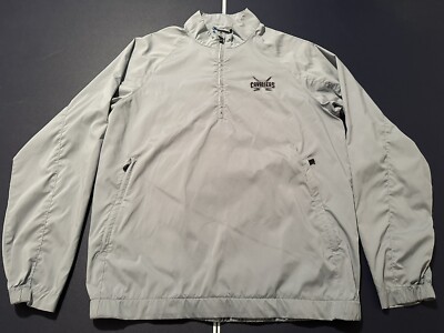 VERY NICE MENS CLEVELAND CAVALIERS 1/2 ZIP  CLIMA PROOF JACKET LOGO SIZE S GRAY