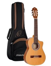 Ortega Guitars Requinto Series Pro 6 String AcousticGuitar, Right (RQ39E)