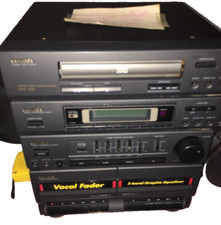 Aiwa NSX-220 Bookshelf Stereo System CD Cassette Radio w/ Speakers-:Parts Only