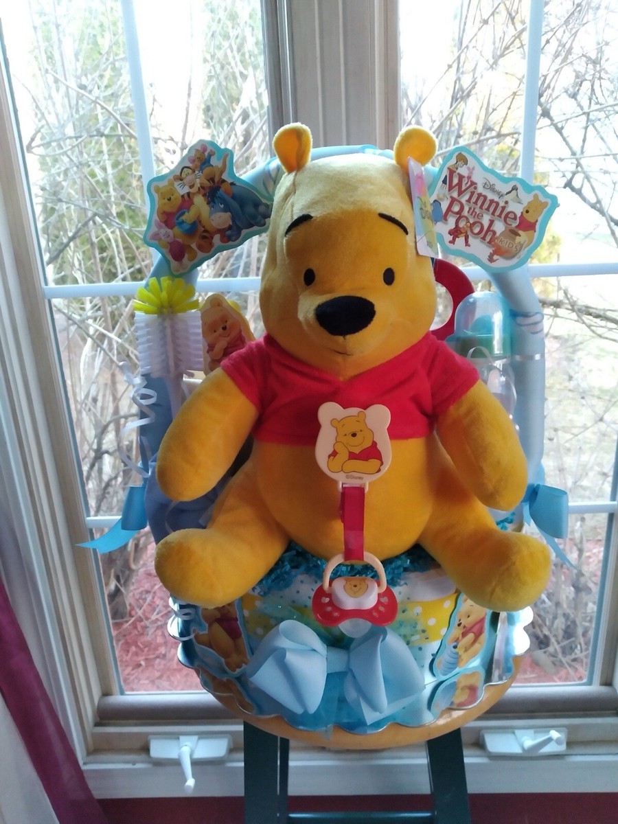 Winnie The Pooh Theme Diaper Cake |Diaper Cakes| Baby Shower| Baby Shower  Gift