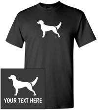 English Setter Silhouette T-Shirt, Men Women Youth Kids Long Tank Custom Tee