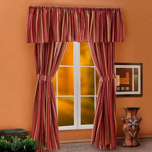 Juegos de cama Bonanza de 20 piezas multi rayas naranja queen Foto 3 de 3