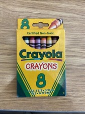 Crayola Crayons Box Of 8 Crayons Made In USA 1997