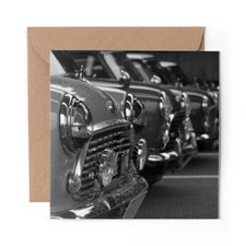 1 x Blank Greeting Card BW - Old Classic Car #36359