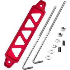 Battery Fixed Bracket Battery Retaining Clamp Tie Down Holder Aluminum+Bolts 10"