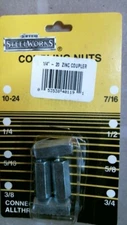 Steelworks 1/4" - 20 Zinc Coupling Nuts, 4 pk. FREE SHIPPING