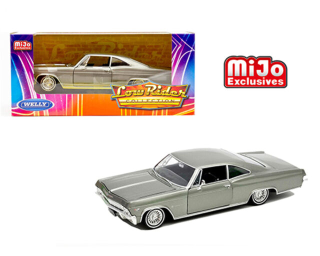 1/24 WELLY 1965 Chevrolet Impala SS 396 Diecast Model Car Low Rider Grey 22417 for sale online
