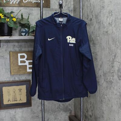 Nike Mens Pitt Panthers Pittsburgh Band Mesh Lined Windbreaker Jacket Navy M