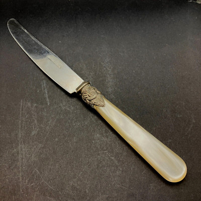 EME INOX Stainless Steel 9  Serrated Dinner knife Ivory/Mother of Pearl Italy