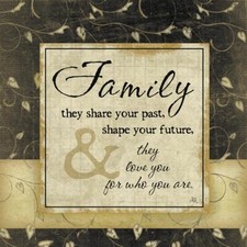 Ceramic Backsplash Tile Mural Inspirational Kitchen/Bathroom - Family II