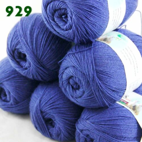 Sale 6 Ballsx50gr LACE Rugs Acrylic Wool Cashmere Hand Crochet Knitting Yarn 929 - Picture 1 of 10