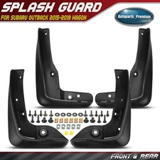 4x Front & Rear Side Splash Guards Mud Flaps for Subaru Outback 2015-2019 Wagon