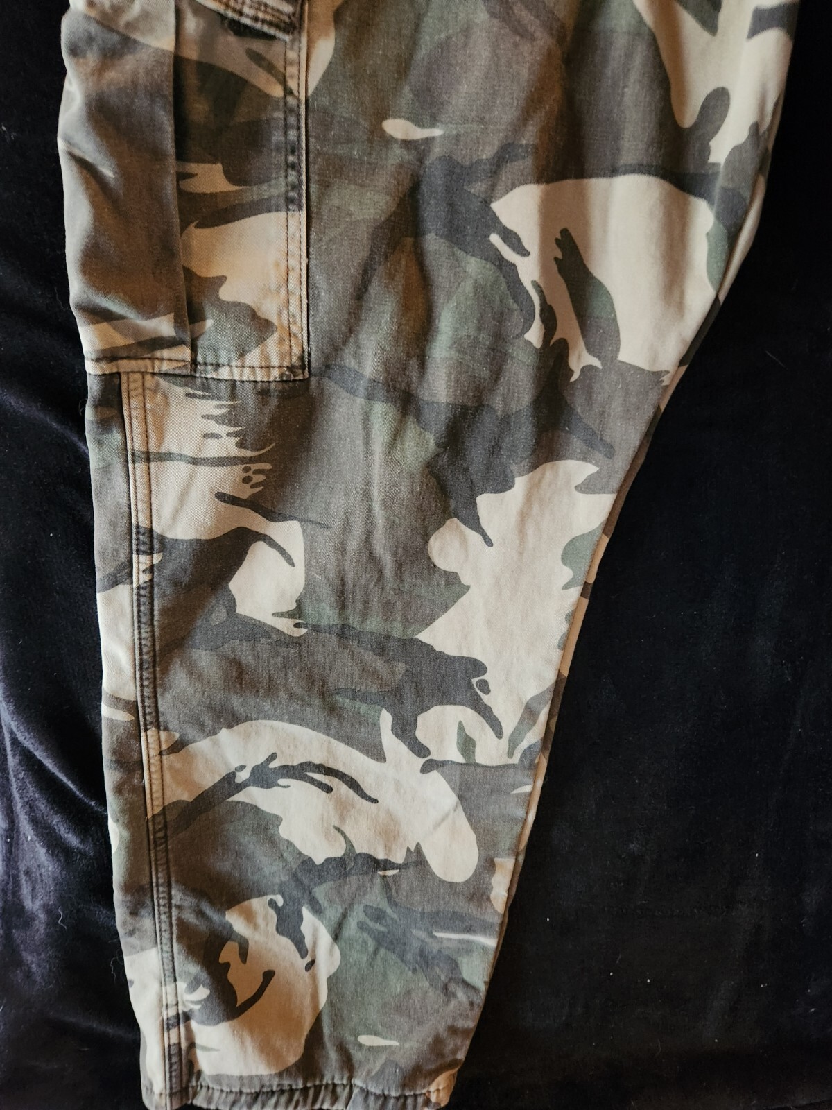Wrangler Camo Cargo Pants Relaxed Fit Mens 42x30 Camo… Gem