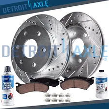 Front Drilled Rotors Brake Pads for Nissan Pathfinder Frontier Xterra Equator