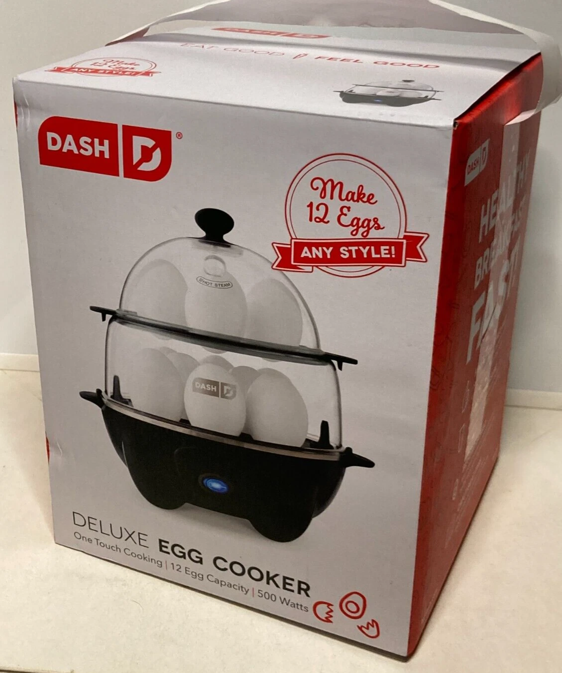 DASH Deluxe Egg Cooker 12 Eggs Capacity Electric Hard Boiled Poached Soft Boiled
Opens in a new wind