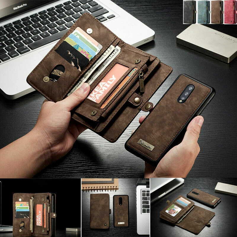 For OnePlus 7 OnePlus 7 Pro Leather Flip Magnetic Case | eBay