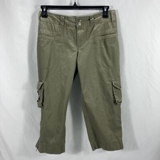 Tommy Hilfiger Capris Cargo Pants Women's 8 100 Cotton Zipper Legs