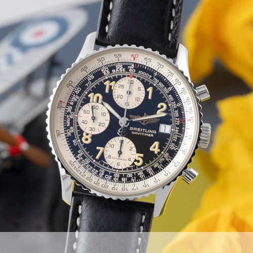 Breitling Old Navitimer II Chronograph Automatik Herrenuhr Stahl Ref. A13022