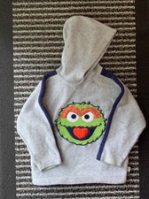 vintage kids oscar the grouch hoodie  Sesame Street hoodie