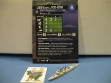 =Axis Allies War at Sea SURFACE ACTION USS Edsall (DD-219) 14/40 with card=