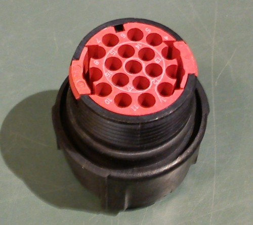 Taglio Souriau CL1P3101 spina sigillata maschio #16, 18 pin - Foto 3 di 5