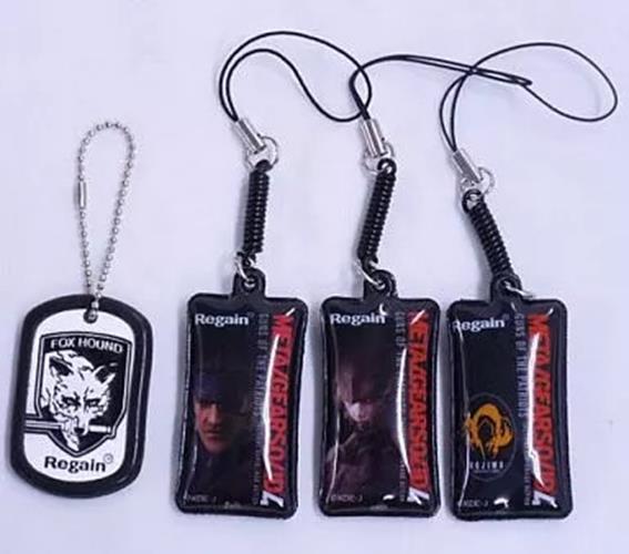 F98-652 Metal Gear Solid 4 Character Strap Set of 4 Dog tag