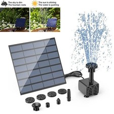 Solar Panel Powered Water Feature Pump Garden Pool Small Pond Aquarium Fountain