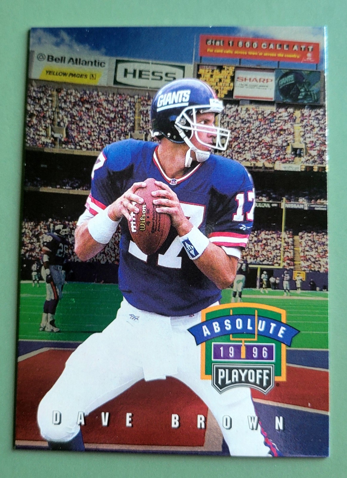 DAVE BROWN - 1996 Playoff Absolute #155  **MINT**  FREE SHIP & RETURN!