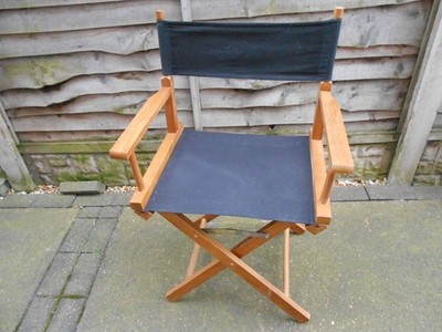 Regiestuhl klappbar Massivholz Outdoor Garten Grill schwarz bitte lesen